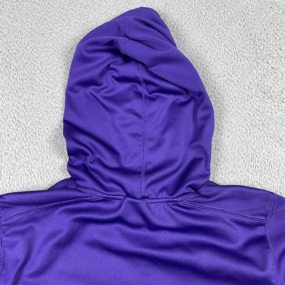 LSU Tigers Hoodie Mens Small Purple Nike Therma-FIT Sweatshirt Pullover